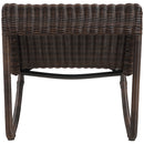  Meridian Antigua Brown Wicker Outdoor Patio Rocking Chair IMAGE 5
