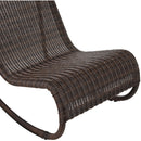  Meridian Antigua Brown Wicker Outdoor Patio Rocking Chair IMAGE 7