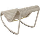  Meridian Antigua Cream Wicker Outdoor Patio Rocking Chair IMAGE 9