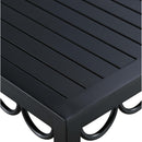  Meridian Portofino Black Aluminum Outdoor Patio Coffee Table IMAGE 5