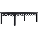  Meridian Portofino Black Aluminum Outdoor Patio Coffee Table IMAGE 6