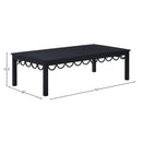  Meridian Portofino Black Aluminum Outdoor Patio Coffee Table IMAGE 9