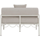  Meridian Portofino Beige Resilient Water Repellent Fabric Upholstered Outdoor Patio Chair IMAGE 5