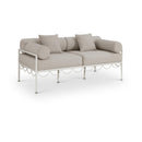  Meridian Portofino 69.75" Beige Resilient Water Repellent Fabric Upholstered Outdoor Patio Loveseat IMAGE 1