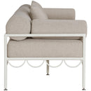  Meridian Portofino 69.75" Beige Resilient Water Repellent Fabric Upholstered Outdoor Patio Loveseat IMAGE 4