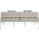  Meridian Portofino 69.75" Beige Resilient Water Repellent Fabric Upholstered Outdoor Patio Loveseat IMAGE 5