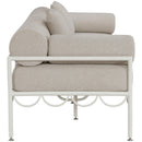  Meridian Portofino 85.75" Beige Resilient Water Repellent Fabric Upholstered Outdoor Patio Sofa IMAGE 4