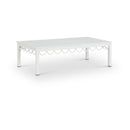  Meridian Portofino White Aluminum Outdoor Patio Coffee Table IMAGE 1
