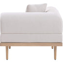  Meridian Laguna Beige Resilient Water Resistant Fabric Upholstered Outdoor Patio Modular Corner Chair IMAGE 4