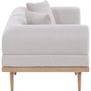  Meridian Laguna 71" Beige Resilient Water Resistant Fabric Upholstered 2 pc Outdoor Patio Modular Loveseat IMAGE 3