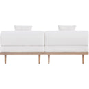  Meridian Laguna 71" Cream Resilient Water Resistant Fabric Upholstered 2 pc Outdoor Patio Modular Loveseat IMAGE 4