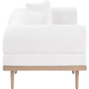  Meridian Laguna 71" Cream Resilient Water Resistant Fabric Upholstered 2 pc Outdoor Patio Modular Loveseat IMAGE 3