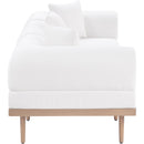  Meridian Laguna 106.5" Cream Resilient Water Resistant Fabric Upholstered 3 pc Outdoor Patio Modular Sofa IMAGE 3