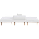  Meridian Laguna 106.5" Cream Resilient Water Resistant Fabric Upholstered 3 pc Outdoor Patio Modular Sofa IMAGE 4