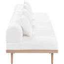  Meridian Laguna 142" Cream Resilient Water Resistant Fabric Upholstered 4 pc Outdoor Patio Modular Sofa IMAGE 3