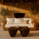  Meridian Fiore Brown Concrete Indoor/Outdoor Coffee Table IMAGE 2