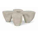  Meridian Fiore Beige Concrete Indoor/Outdoor Coffee Table IMAGE 1