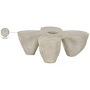  Meridian Fiore Beige Concrete Indoor/Outdoor Coffee Table IMAGE 9
