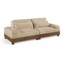  Manufacturer Color_Beige -- Meridian Turin Stationary Loveseat IMAGE 1