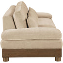  Manufacturer Color_Beige -- Meridian Turin Stationary Loveseat IMAGE 4