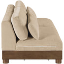  Manufacturer Color_Beige -- Meridian Turin Stationary Loveseat IMAGE 3