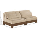  Manufacturer Color_Beige -- Meridian Turin Stationary Loveseat IMAGE 6
