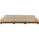  Meridian Turin 135.5" Beige Fabric Upholstered 3 pc Modular Sofa IMAGE 5