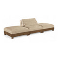  Meridian Turin 120" Beige Fabric Upholstered 3 pc Modular Sofa IMAGE 1