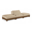  Meridian Turin 120" Beige Fabric Upholstered 3 pc Modular Sofa IMAGE 1
