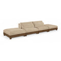  Meridian Turin 160" Beige Fabric Upholstered 4 pc Modular Sofa IMAGE 1