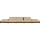  Meridian Turin 200" Beige Fabric Upholstered 5 pc Modular Sofa IMAGE 2