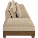 Manufacturer Color_Beige -- Meridian Turin Stationary Sofa IMAGE 4