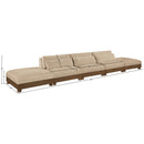  Meridian Turin 200" Beige Fabric Upholstered 5 pc Modular Sofa IMAGE 6