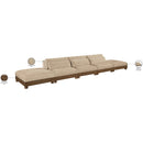  Meridian Turin 200" Beige Fabric Upholstered 5 pc Modular Sofa IMAGE 7