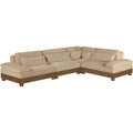  Manufacturer Color_Beige -- Meridian Turin 4 pc Sectional IMAGE 1