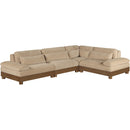 Manufacturer Color_Beige -- Meridian Turin 4 pc Sectional IMAGE 1