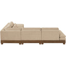  Meridian Turin 120" Beige Fabric Upholstered 5 pc Modular Sectional IMAGE 5