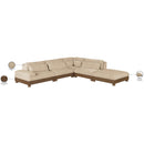  Meridian Turin 120" Beige Fabric Upholstered 5 pc Modular Sectional IMAGE 7