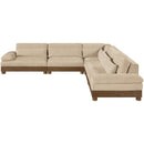  Manufacturer Color_Beige -- Meridian Turin 5 pc Sectional IMAGE 2