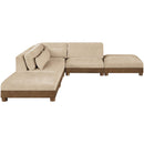  Manufacturer Color_Beige -- Meridian Turin 5 pc Sectional IMAGE 4