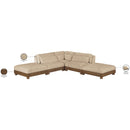  Meridian Turin 120" Beige Fabric Upholstered 5 pc Modular Sectional IMAGE 7