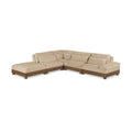  Meridian Turin 127.75" Beige Fabric Upholstered 5 pc Modular Sectional IMAGE 1