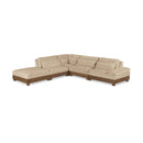  Meridian Turin 127.75" Beige Fabric Upholstered 5 pc Modular Sectional IMAGE 1