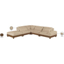  Meridian Turin 127.75" Beige Fabric Upholstered 5 pc Modular Sectional IMAGE 7