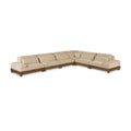  Meridian Turin 167.75" Beige Fabric Upholstered 6 pc Modular Sectional IMAGE 1