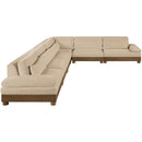  Manufacturer Color_Beige -- Meridian Turin 6 pc Sectional IMAGE 4