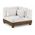  Manufacturer Color_Cream -- Turin Cream Fabric Upholstered Modular Corner Chair IMAGE 1