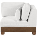  Manufacturer Color_Cream -- Turin Cream Fabric Upholstered Modular Corner Chair IMAGE 2