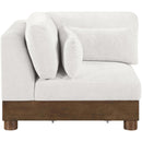  Meridian Turin Cream Fabric Upholstered Modular Corner Chair IMAGE 4