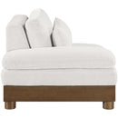  Manufacturer Color_Cream -- Turin Cream Fabric Upholstered Modular Left Arm Chair IMAGE 4